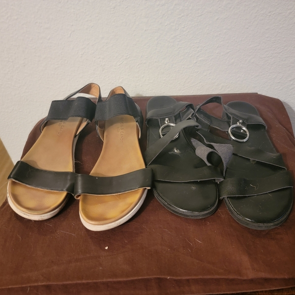 14 Pairs Of Size 7-8 Womens Shoes, Sandals, And Boots - Picture 9 of 11